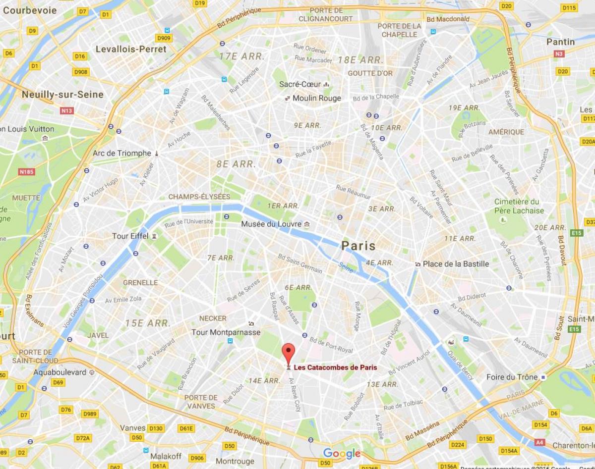 Kart Paris katakombaları