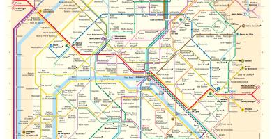Paris xəritəsi metro