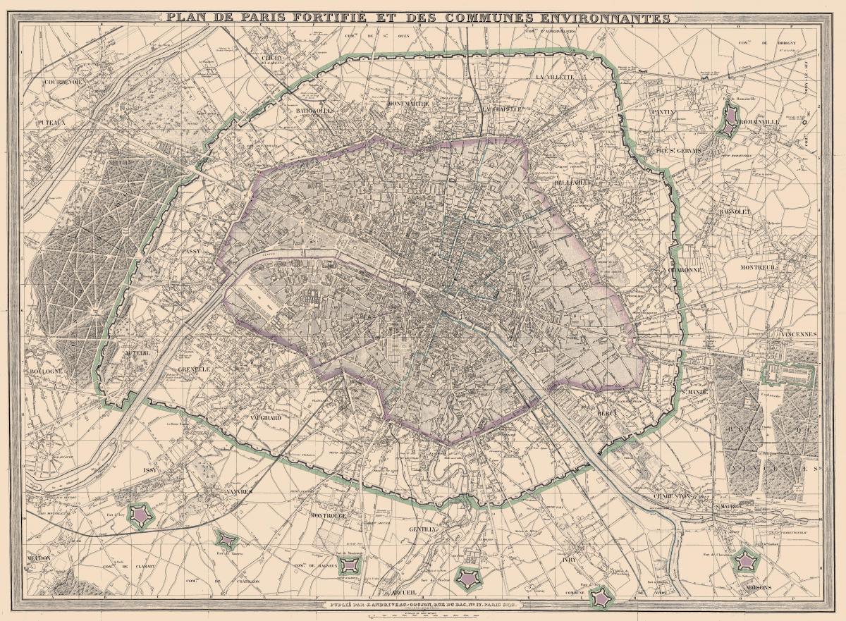 Paris Xəritəsi 1850