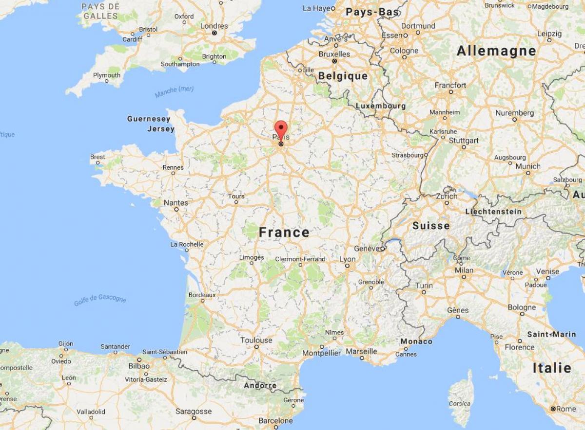 Kart, Parisin xəritəsində Fransa